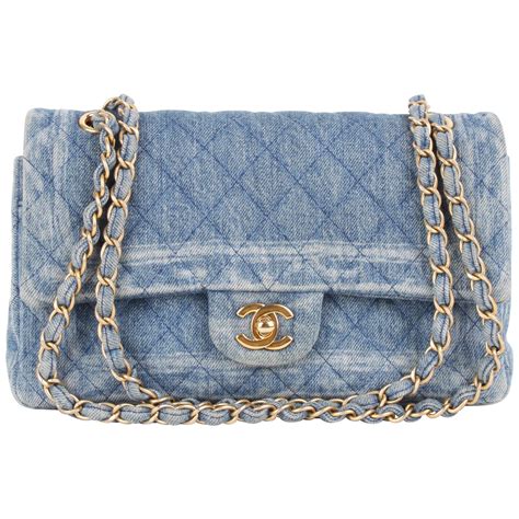 chanel denim classic medium flap bag|chanel flap bag jumbo.